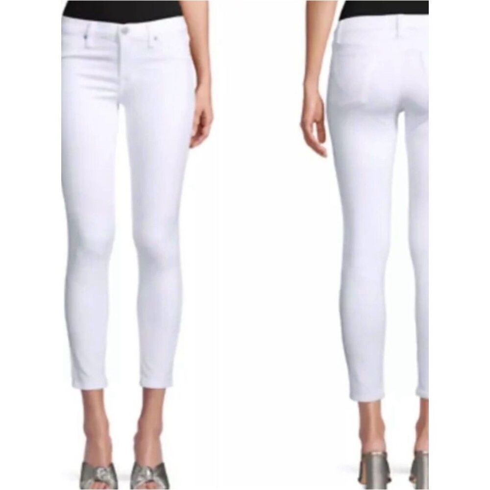 Hudson Krista Super Skinny White Jeans
